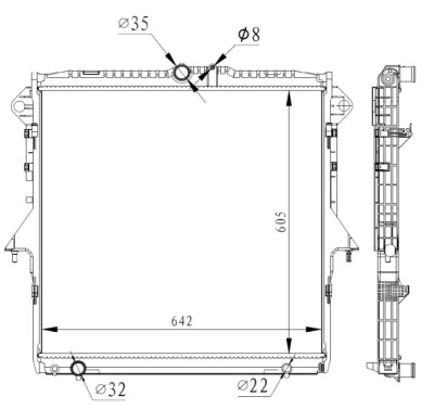 NRF 59261 Radiator, racire motor foto
