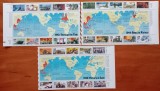 U.S.A.-''Aniv 50 ani de la Victoria in II-a Razboi Mondial'' -3 Colite cu Hartile -1943,44 si 1945=VICTORIA-MNH-NESTAMPIL.-VEZI SCAN