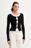 Miss Sixty pulover din amestec de mătase culoarea negru, light, 6S2RJ22900