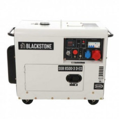 Generator Diesel Super Silent Blackstone SGB 8500-3, putere 6.3 kW, Trifazat, AVR, pornire la cheie