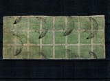 Nepal 1917 - 4 anna bloc de 24 mărci stampilate