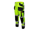 Pantaloni de lucru Flash, galben / negru, material fluorescent, 10 buzunare, marimea 46, Artmas ART444738