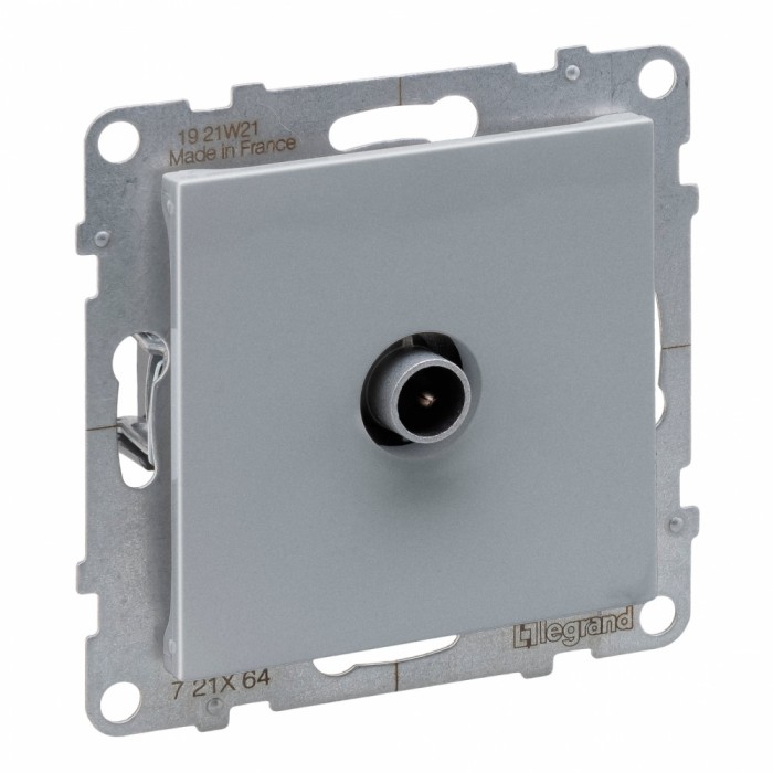 Priza TV de capat tata Legrand Suno aluminiu 721364