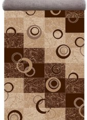 Traversa Covor, Daffi 13058-120, Bej / Maro, Latime 100 cm, Diverse Lungimi