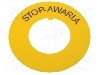 Inel plat de avertizare, PROMET - W0-P.?&Oacute;?TE DO FI22+NAPIS STOP-AWARIA