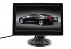 Display auto LCD 4.3 inch D701 cu ventuza pentru parbriz foto
