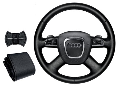 Husa volan auto din piele naturala tipar original. foto