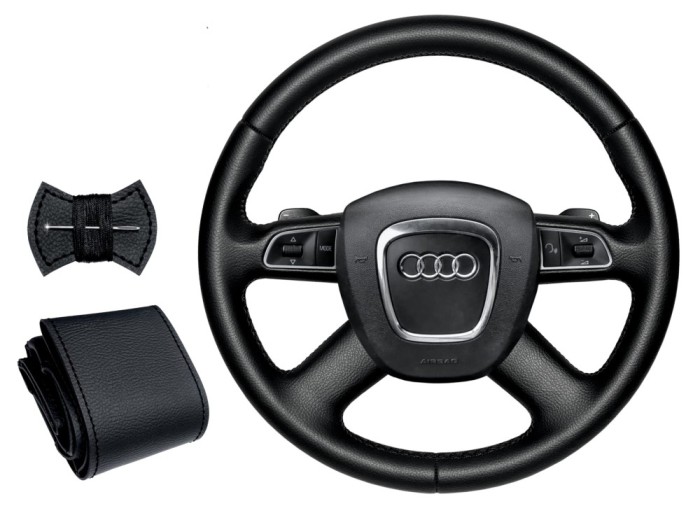Husa volan auto din piele naturala tipar original.