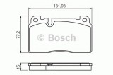 Set placute frana,frana disc AUDI Q5 (8R) (2008 - 2016) BOSCH 0 986 494 702
