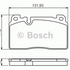 Set placute frana,frana disc AUDI Q5 (8R) (2008 - 2016) BOSCH 0 986 494 702