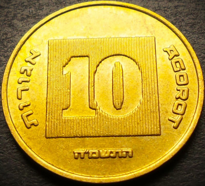 Moneda EXOTICA 10 AGOROT - ISRAEL, anul 2005 * cod 3818 = UNC foto