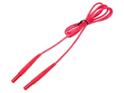 Cablu de măsurare mufă banană 4 mm roșu 1,2m 1kV SONEL foto
