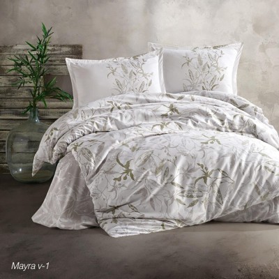 Lenjerie de pat ranforce clasy king size (galya) foto