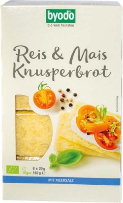 Paine Bio Crocanta cu Orez si Porumb Fara Gluten Byodo 160gr foto
