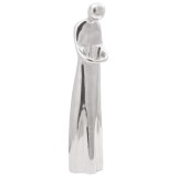 vidaXL Sculptură, argintiu, 10x16x49 cm, aluminiu