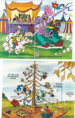 LP 1154 + 4396- Desene animate, Walt Disney , colite dantelate -1985 - 1986,MNH. foto