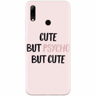 Husa silicon pentru Huawei P Smart 2019, Cute But Psycho foto