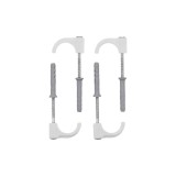 Set 4 carlige cu diblu, pt țevi 15-28mm Vorel 54875