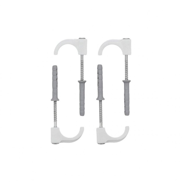Set 4 carlige cu diblu, pt țevi 15-28mm Vorel 54875