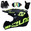 Set Casca Moto Cross/ATV/Enduro cu Manusi, Ochelari Protectie, Cagula. Casca Off Road, Interior Detasabil