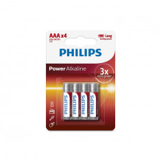 Pachet de 4 - AAA R3 Philips Power Alcaline-Conținutul pachetului 1x Blister