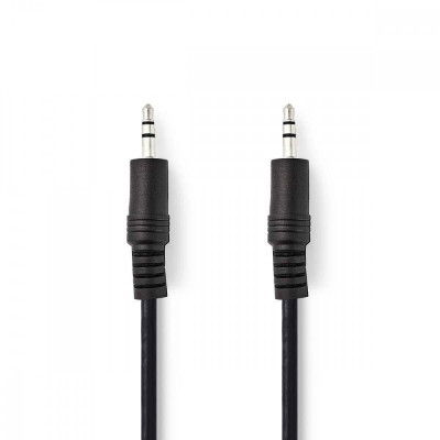 Cablu Audio Stereo Jack 3.5 mm tata - 3.5 mm tata 0.5m Nedis foto