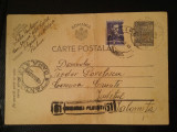 1944-C.P.circ.-CENZURAT-Ploiesti 61-Stamp.Tandarei-Gara-Filip.-....eni-Ialomita, Necirculata, Printata