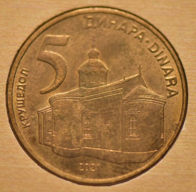 5 dinari Serbia (2021) foto