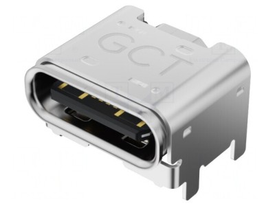 Soclu USB C SMT 16-Pin Orizontal USB 2.0 5A foto