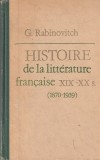 G. Rabinovitch - Histoire de la litterature francaise XIX-XX s. (1870-1939)