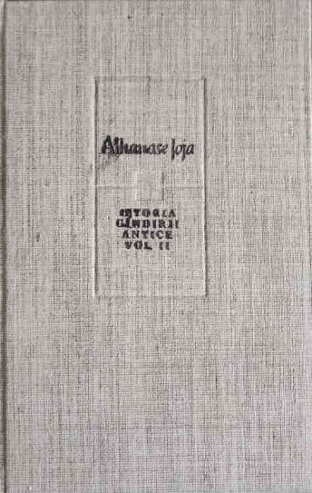 ISTORIA GANDIRII ANTICE VOL.2-ATHANASE JOJA-241894