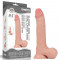Dildo Realist Sliding-Skin, Whole testicle, TPE, Natural, 24.5 cm