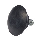 Picior pentru mobila &Oslash; 36 mm, filet M6 x 12 mm, negru, 100 buc / set