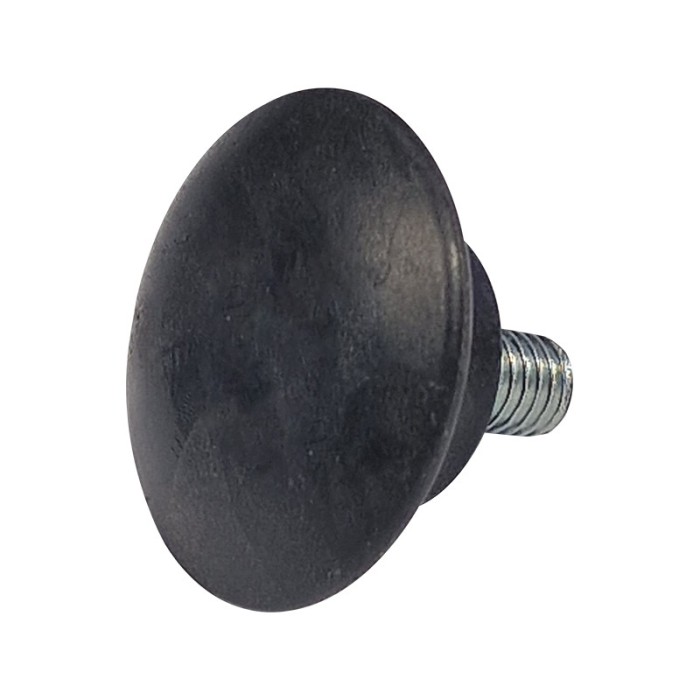 Picior pentru mobila &Oslash; 36 mm, filet M6 x 12 mm, negru, 100 buc / set
