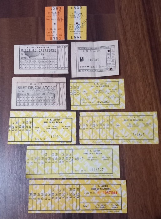 bilete vechi autobuz