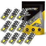 Set 10 buc LED Auxito&reg; W5W T10 LED Canbus Bec pentru iluminat interior masini, portbagaj, numar de inmatriculare NOU