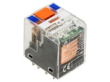 Releu electromagnetic 24VDC, 4PDT, 6A