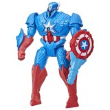 Figurina Marvel Mech Strike, Monster Hunters, Captain America