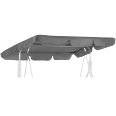 Husa din panza pentru leagan de gradina mare, viziera acoperis, 220x115 cm, gri Household NewTrend