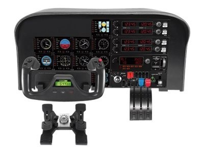 Logitech Multi Panel , Flight Simulator Autopilot, LED Real, Time, USB, PC foto