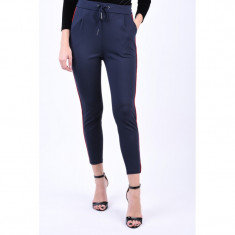 Pantaloni Vascoza Vero Moda Eva Loose Piping Bleumarin foto