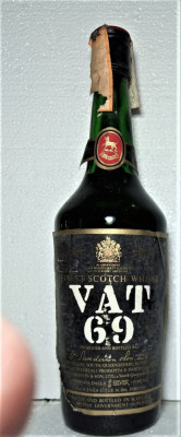 RARE WHISKY VAT 69, cl 75 GR, 40, anii 60/70 foto