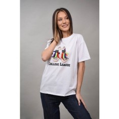 TRICOU CU IMPRIMEU TENISI NEBULARE Alb L-XL