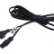Cablu 2x0,5mm2 CEE 7/16 mufă IEC C7 mamă PVC 3m negru