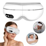 Aparat de Masaj Electric pentru Ochi, CUANTIS, Caldura cu Grafen, Presiune Oscilanta, Vibratii si Shiatsu, Masca Reincarcabila Wireless cu Muzica, Com
