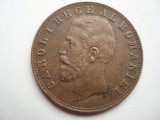 ROMANIA - 5 BANI 1884 , CAROL I , DETALII FRUMOASE , L17.5