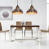 VidaXL Lustre semisferice de culoare arămie, 2 buc. 242556