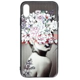 Husă iPhone XS Max TPU+PC, Print 3D Lady, Protecție UV, Accesorii GSM