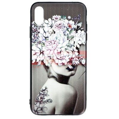 Toc TPU+PC UV Print 3D Apple iPhone XS Max Lady foto