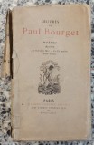 Oeuvres de Paul Bourget, Poesies// 1885